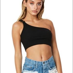 LF Emma & Sam One Shoulder Tortoise Ring Tank